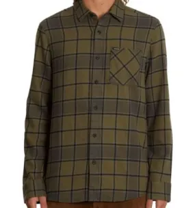 Camicia Volcom Caden Plaid LS (militare) uomo