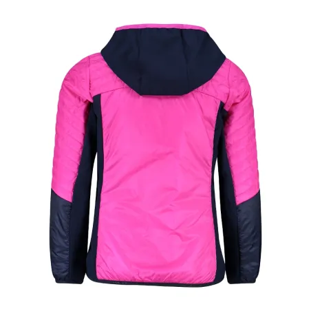 CMP   bambina    Giacca ibrida con cappuccio - col. C505