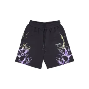 Pantalone Corto Tuta Uomo Lightning Shorts Black/purple/yellow