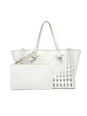 Shopper marcella in pelle forata